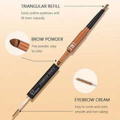Waterproof Double-Headed Eyebrow Pencil Long-Lasting