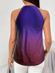 Gradient Halter Neck Top for Summer