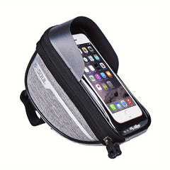 Large Capacity Bike Phone Stand Bag 6-7 inch Touch Screen Waterproof Front Frame