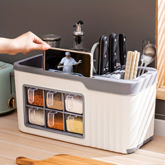 Seasoning Box Set Condiment Jar Spice Containers Organizer
