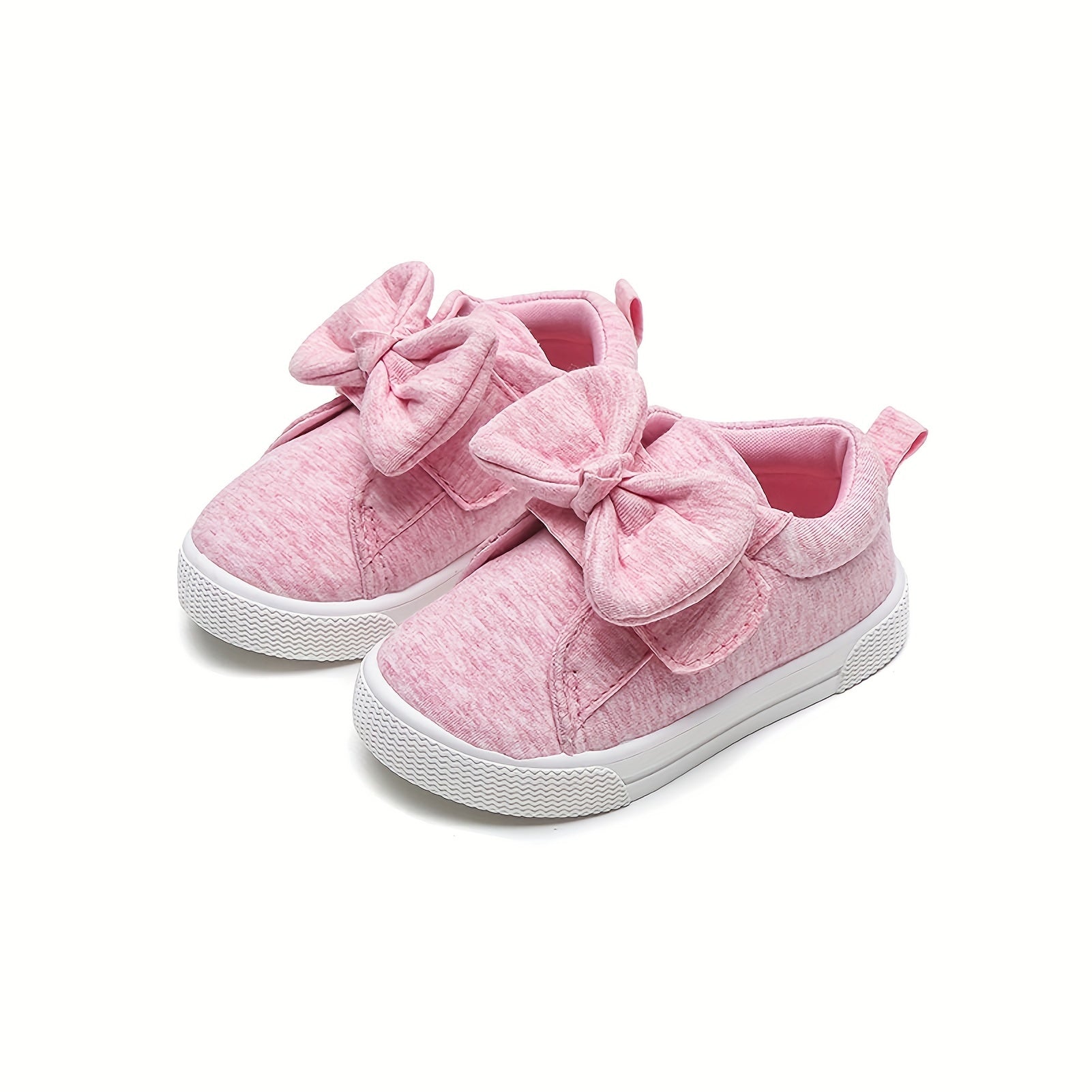 Toddler Girls Bowknot Flat Walking Shoes Casual Lightweight Sneakers
