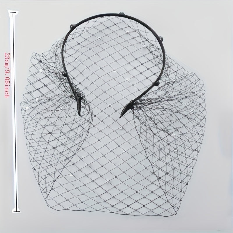 Bridal Veil Mesh Headband Prom Party Wedding Headdress
