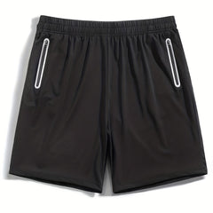 Men's Side Zip Pockets Running Shorts