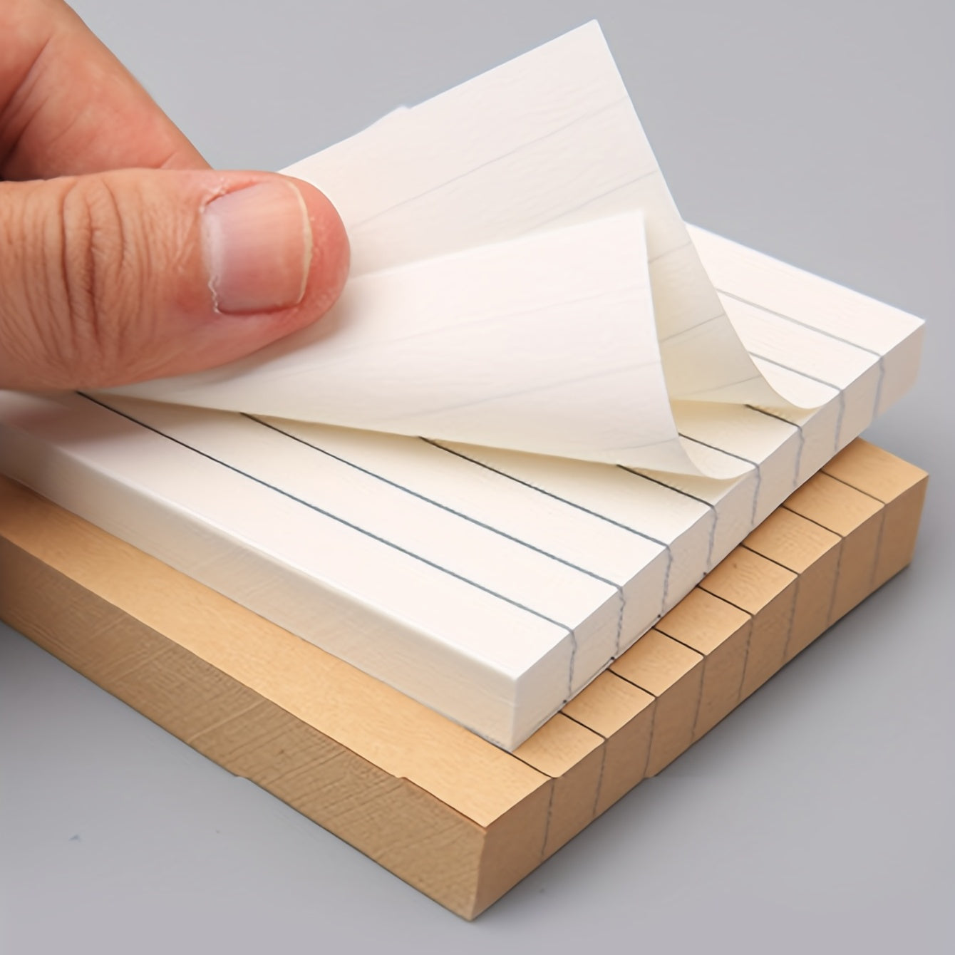 4pcs Sticky Notes Box Horizontal Lines Self Stick Note Pads 320Sheets