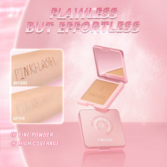 PINKFLASH Matte Powder Cake - High Coverage Lightweight