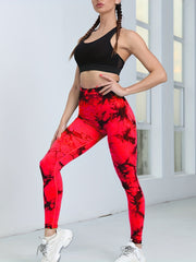 Tie Dye High Waist Yoga Leggings Hip Lifting Pants