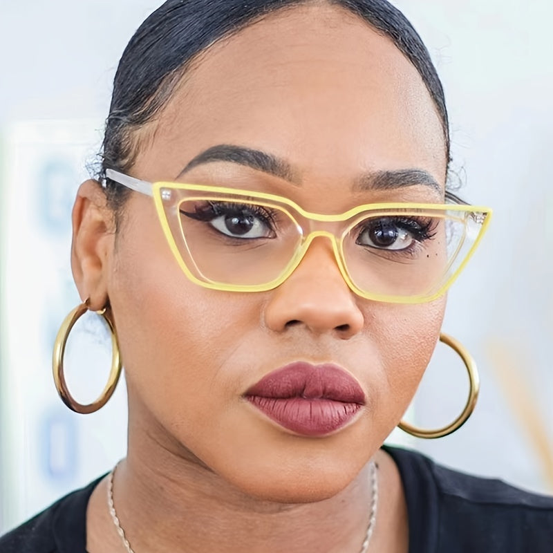 Light Blocking Cat Eye Computer Glasses Women Men TR90