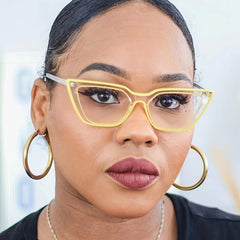 Light Blocking Cat Eye Computer Glasses Women Men TR90