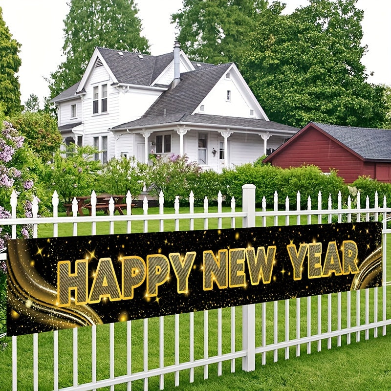 1pc Garden Yard Banner Year Party Decoration Supplies Hanging Year Indoor Outdoo