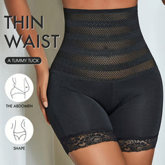 Lace Trim Shaping Panties High Waist Tummy Control Compression Panties