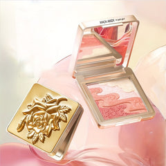 Blush Shimmer Glow Waterproof Palette Highlighter Blush Eyeshadow