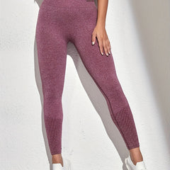 High Waist Yoga Sports Leggings Striped Detail