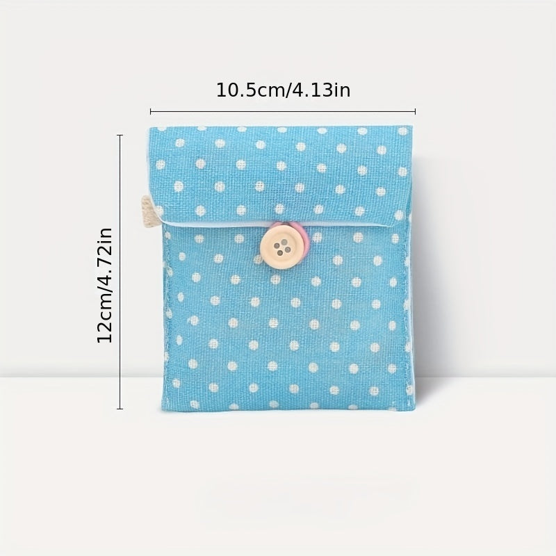 Girls Portable Sanitary Pad Bag Makeup Earphone Storage Coin Purse