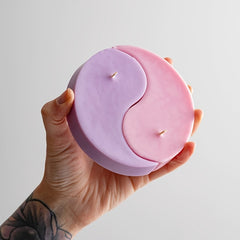 Tai Chi Yin Yang Candle Silicone Mold DIY Handmake Soap Resin Craft Making Mould