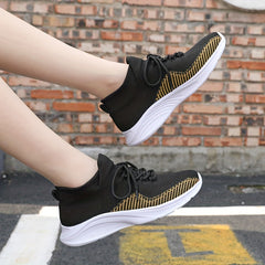 Women's Mesh Knit Sneakers Anti slip Walking Shoes