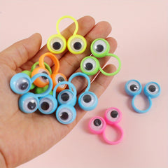 10pcs Eye Finger Puppet Rings Wiggling Eyes Party Gift Halloween Pinata Filler