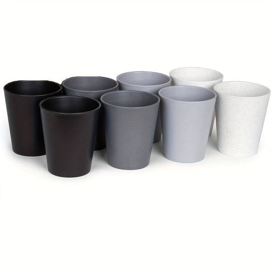 8pcs Reusable Plastic Cups 12oz for Outdoor & Home Use