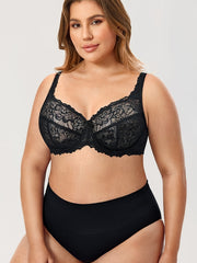 Contrast Lace Underwire Bra Sexy Bralette