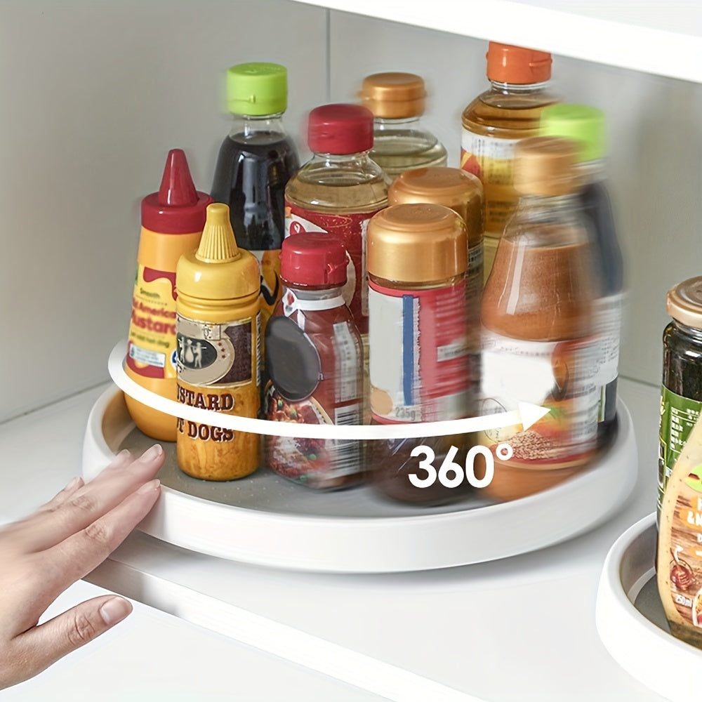 2pcs Lazy Susan Organizers 10 Inch Turntable Rack for Cabinet Pantry Storage