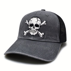 Skull Head Summer Trucker Cap Sunshade Breathable Baseball Cap