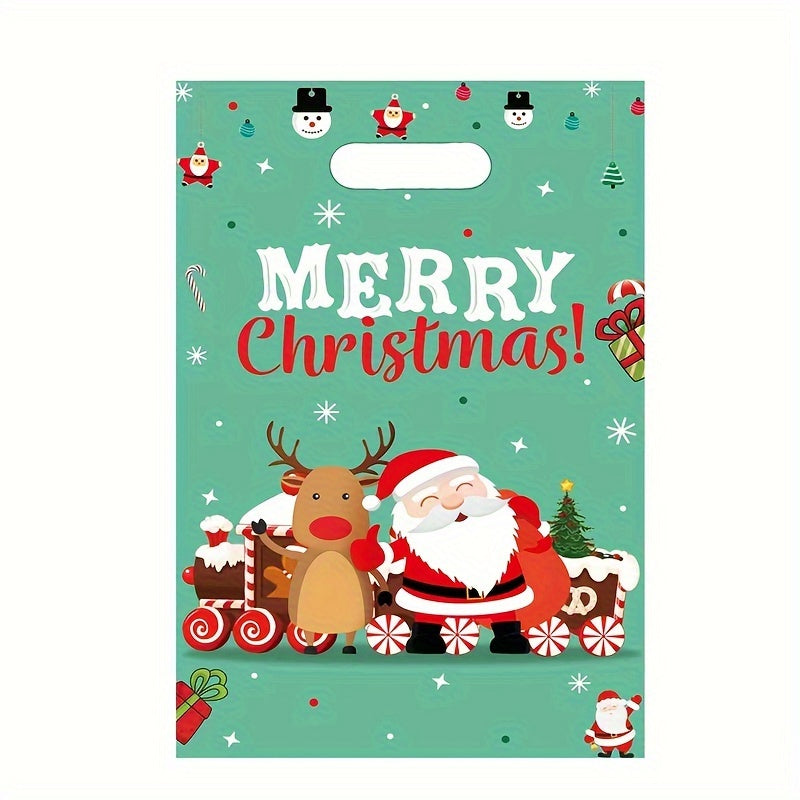 4pcs Christmas Gift Bag Party Candy Cartoon Wrapping Gift Bag