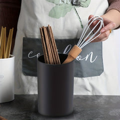 Stylish Plastic Utensil Crocks Storage Bucket for Kitchenware