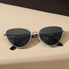 Cat Eye Sunglasses Metal Frame UV400 Outdoor Eyewear