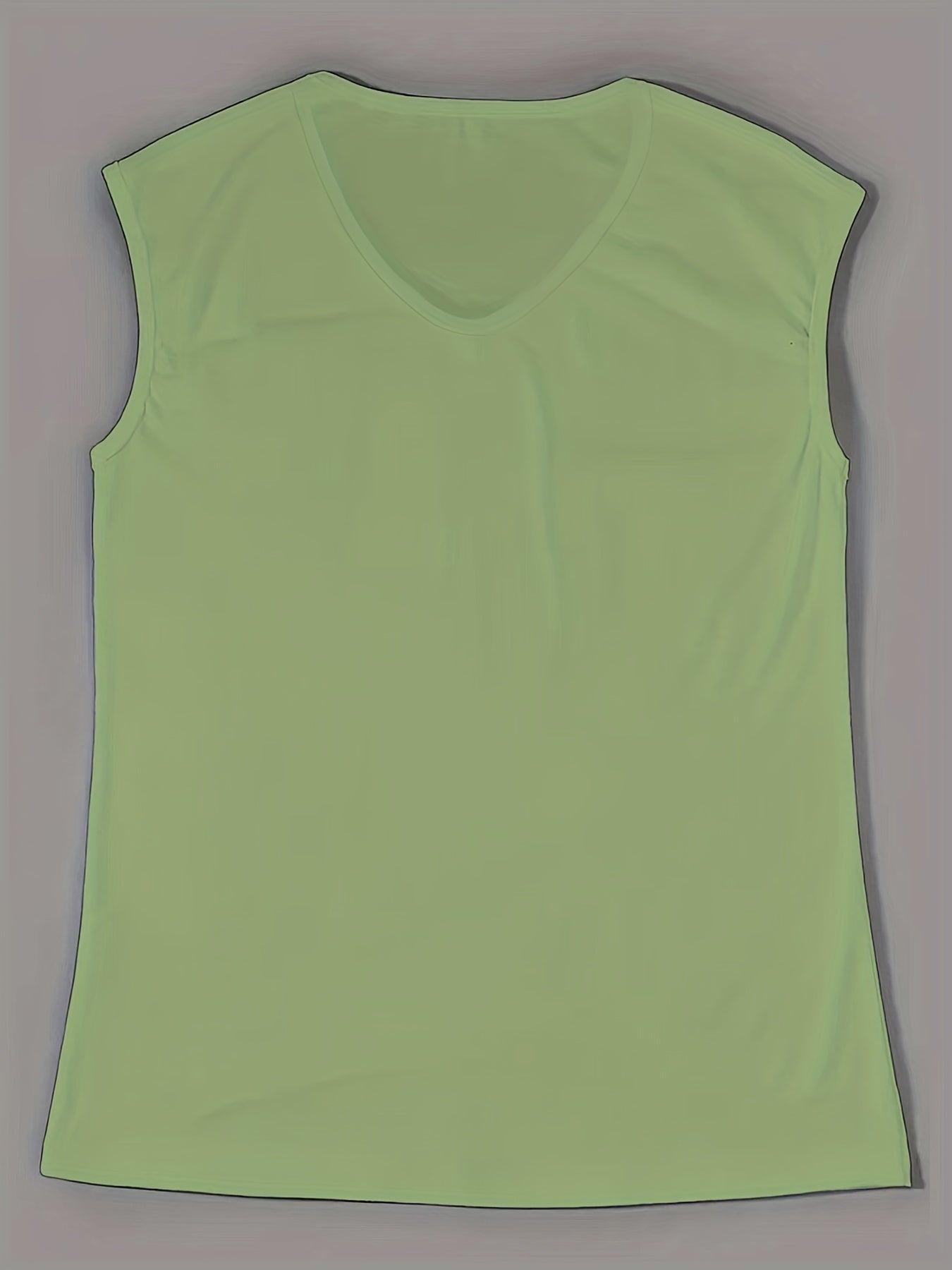 Summer Women's Solid V Neck Tank Top