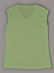 Summer Women's Solid V Neck Tank Top