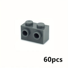 Thick DIY Brick 1x2 Side Protruding Building Blocks 60pcs