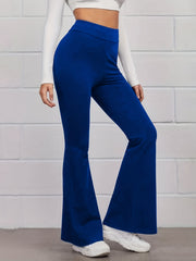 Sports Pants Women's Plus Solid High Rise Hip Lifting Yoga Pants