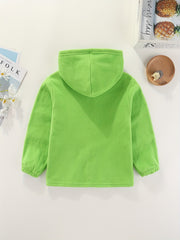 Girls' Thick Fleece Warm Hooded Jacket Zipper Up Casual Hoodie Coat