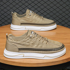 Crocodile Pattern Skate Shoes for Men Breathable Non Slip Sneakers