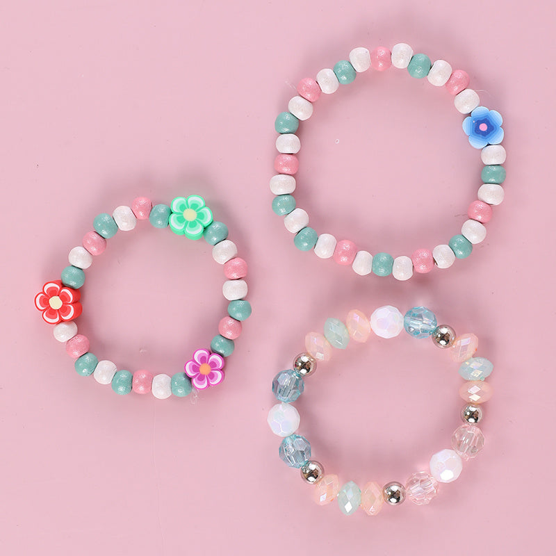 Makersland Kids Pottery Flower Bead Bracelet