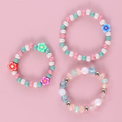 Makersland Kids Pottery Flower Bead Bracelet