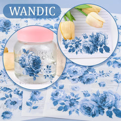 3pcs Floral Decals Rub On Designs for Scrapbooking Furniture 14+