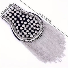 Riveted Suit Epaulette Chain Punk Fringe Costume Accessories