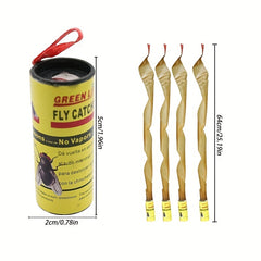 Fly Catcher Trap Sticky Fly Paper Ribbon Pest Control