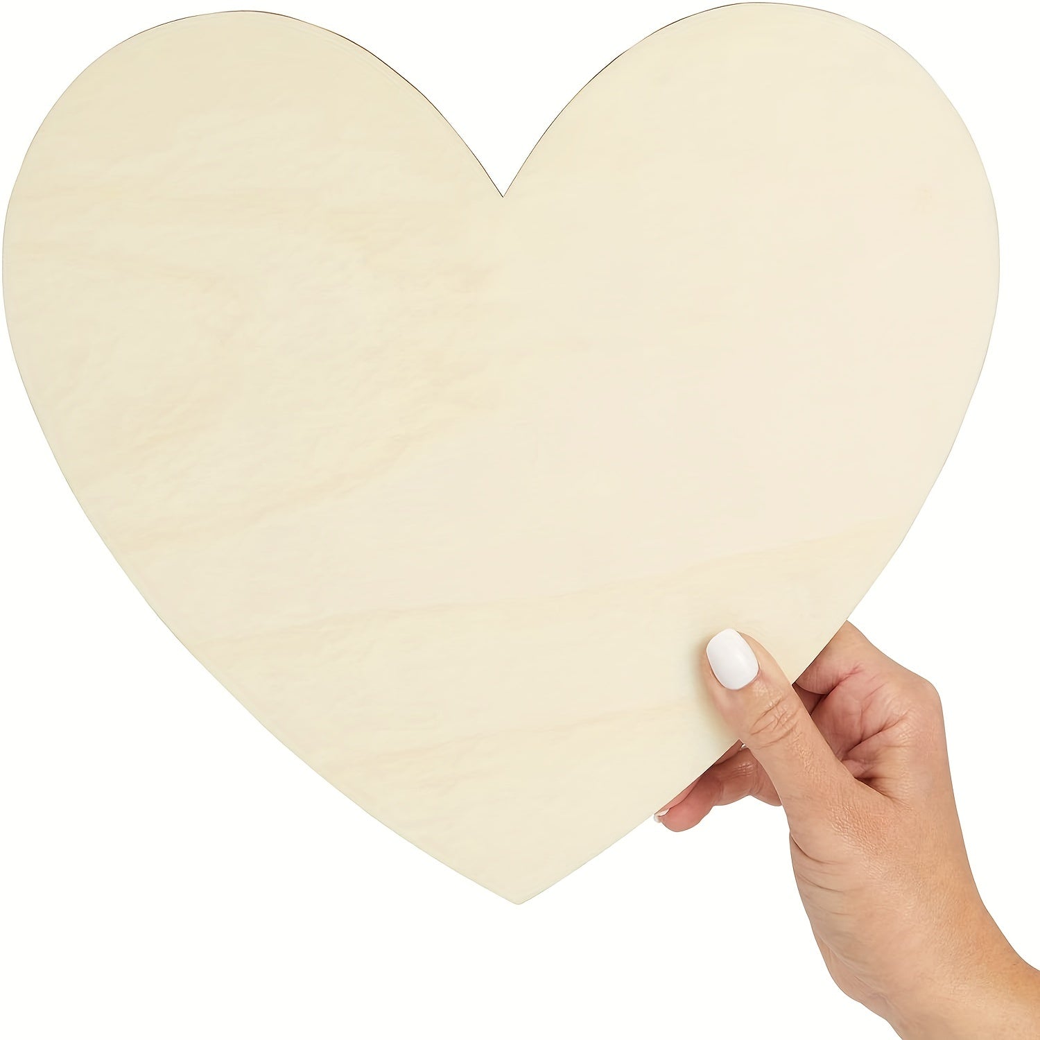 2pcs Wooden Hearts For Crafts DIY Holiday Decor