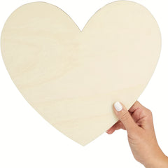 2pcs Wooden Hearts For Crafts DIY Holiday Decor