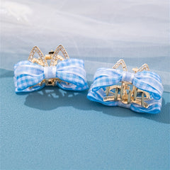 Kids Butterfly Bow Cat Ear Crown Hair Clip Rhinestone Princess Hairpin