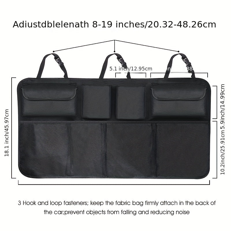 Car Trunk Storage Bag Oxford Cloth Hanging Bag Foldable Debris Storage