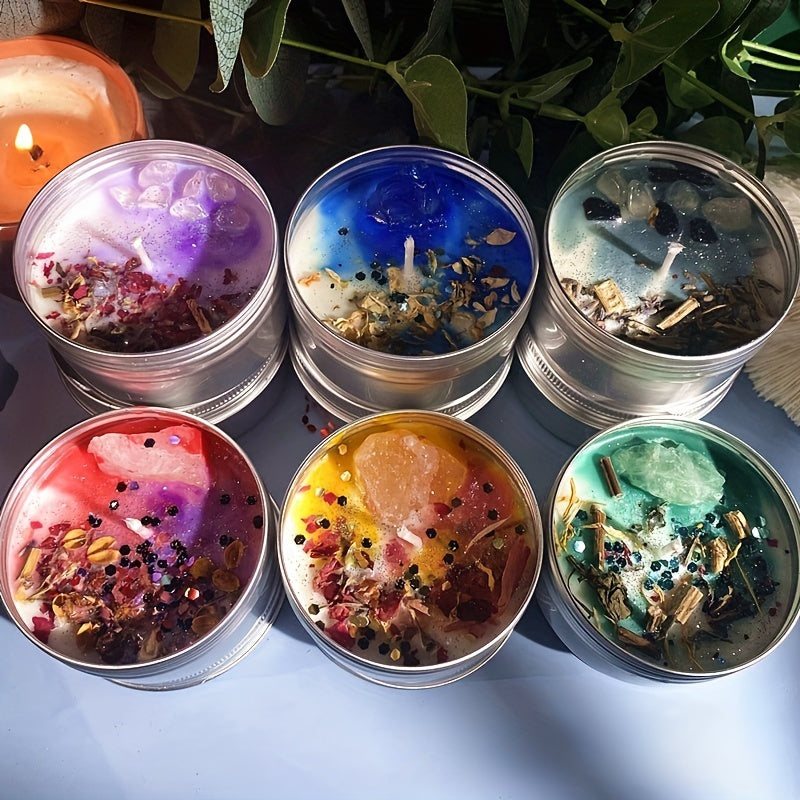 Dried Flower Scented Candle Unique Soy Candle Christmas Birthday Gift
