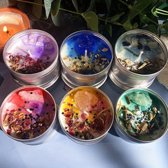 Dried Flower Scented Candle Unique Soy Candle Christmas Birthday Gift
