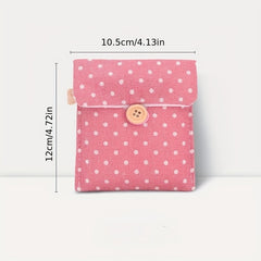 Girls Portable Sanitary Pad Bag Makeup Earphone Storage Coin Purse