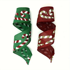 4.57m Christmas Ribbon Candy Mint Cane Ribbon Mint Ribbon DIY Craft Garland