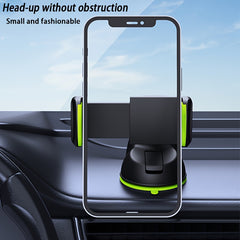 Adjustable Car Phone Holder with Suction Cup and Vent Mounting