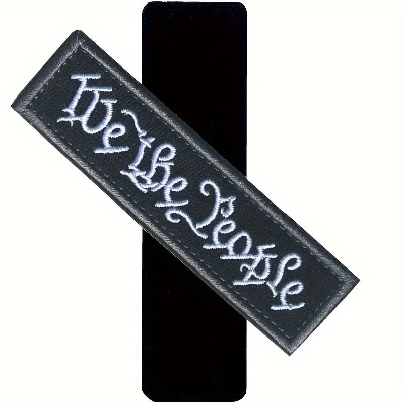 We The People Embroidered Morale Patch PVC Applique
