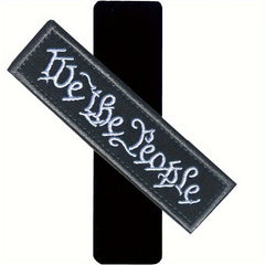 We The People Embroidered Morale Patch PVC Applique