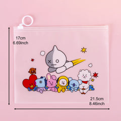 Student Transparent Pouch Pen Bag Pencil Case